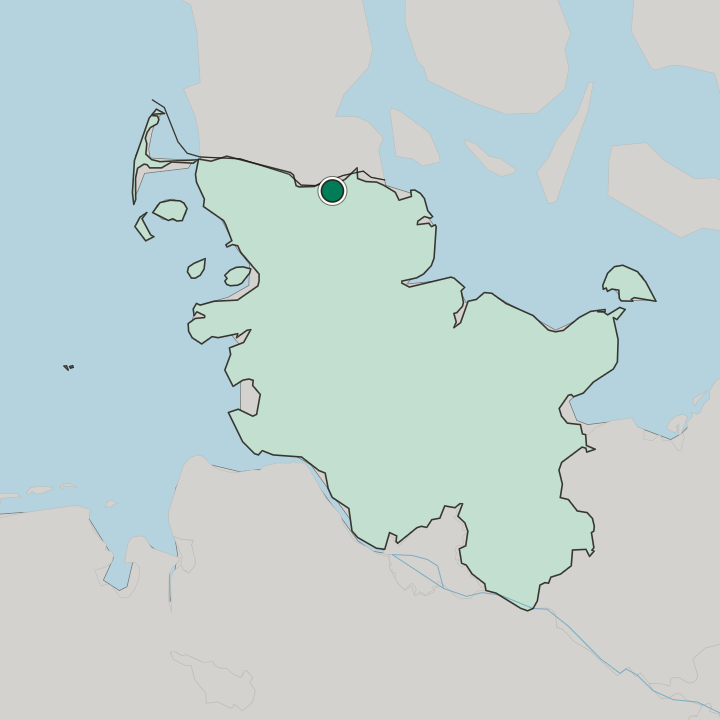 Map showing Friedheim — In Schleswig-Holstein