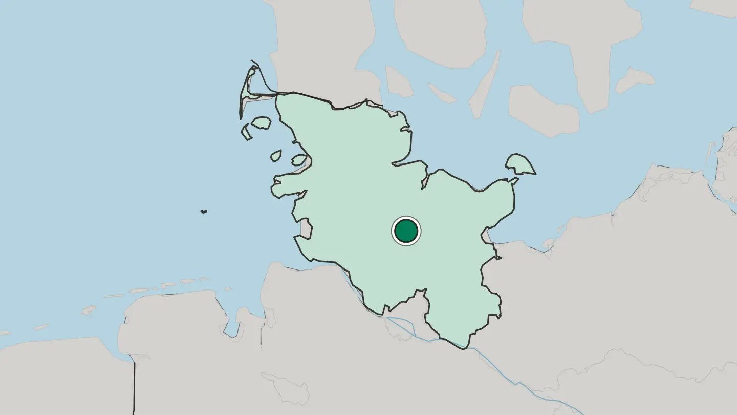 Map of Neumünster in Germany