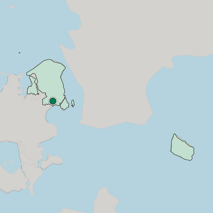 Map showing Albertslund — In Region Hovedstaden