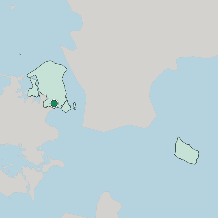 Map showing Albertslund — In Capital Region of Denmark