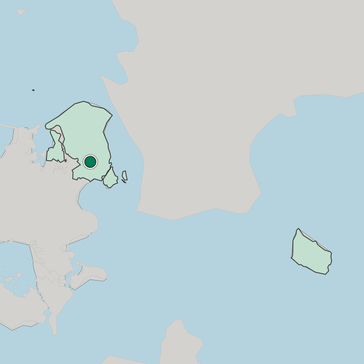 Map showing Ballerup — In Region Hovedstaden