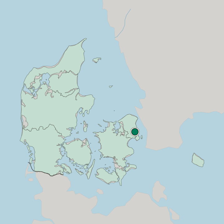Map showing Buddinge — In Denmark