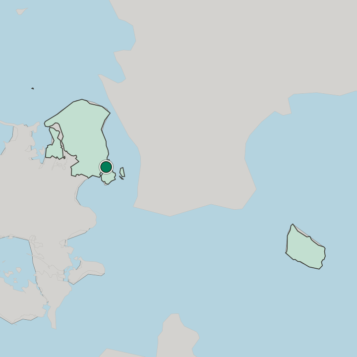 Map showing Amager Vest — In Region Hovedstaden