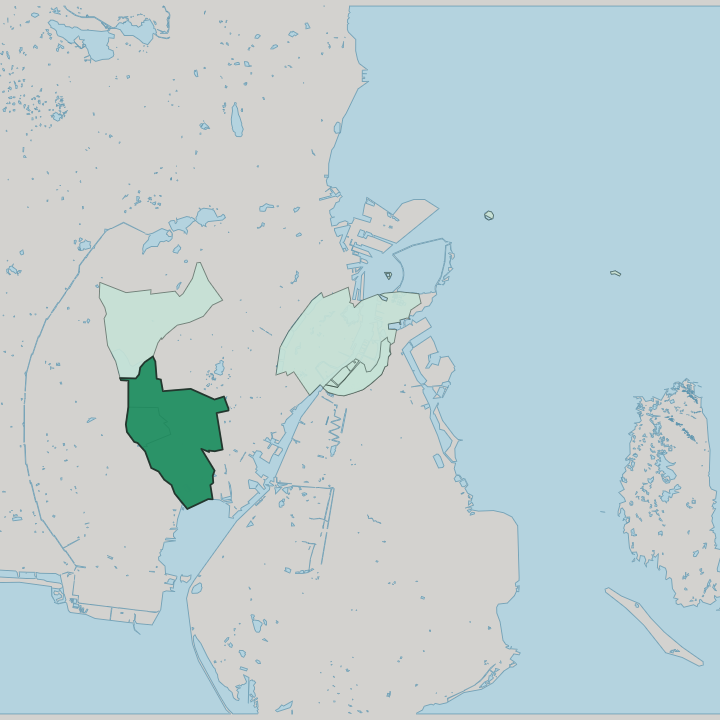 Map showing Valby — In Copenhagen