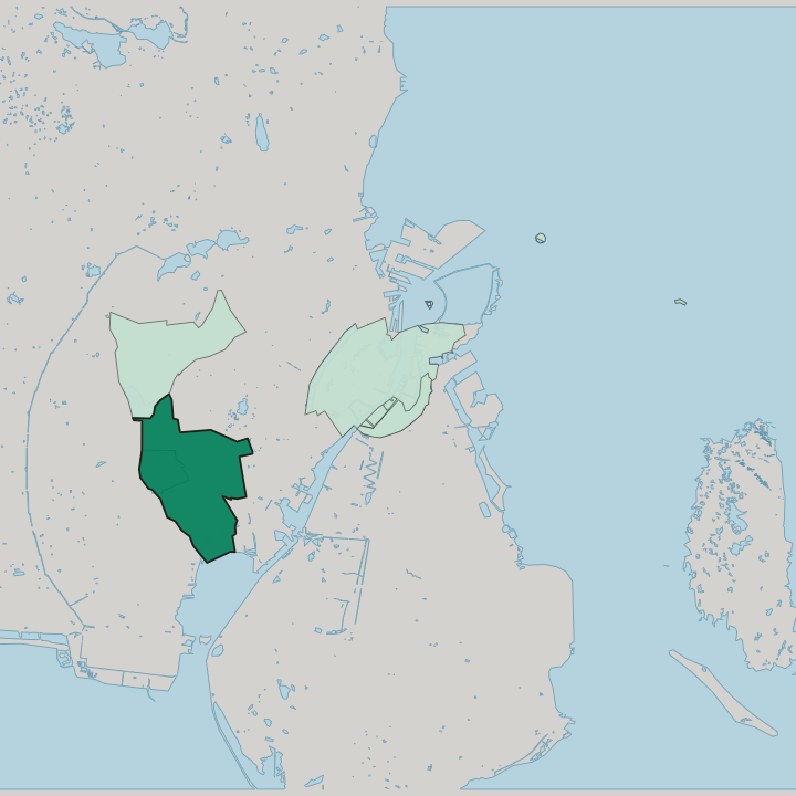 Map showing Valby — In Copenhagen