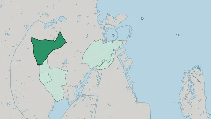Map of Vanløse in Copenhagen