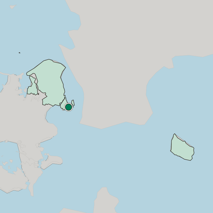 Map showing Dragør — In Region Hovedstaden