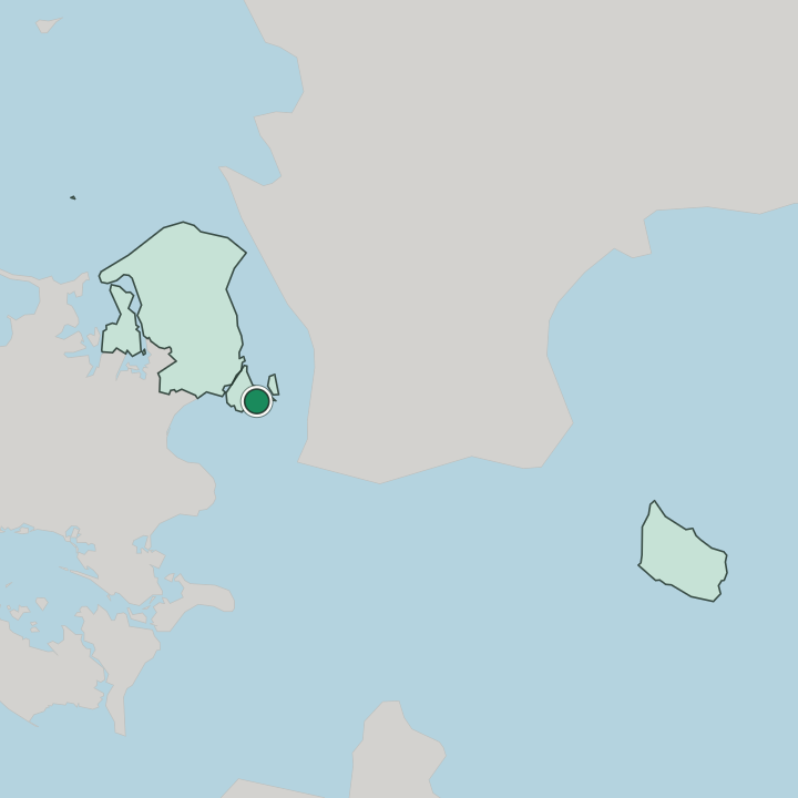 Map showing Dragør — In Capital Region of Denmark