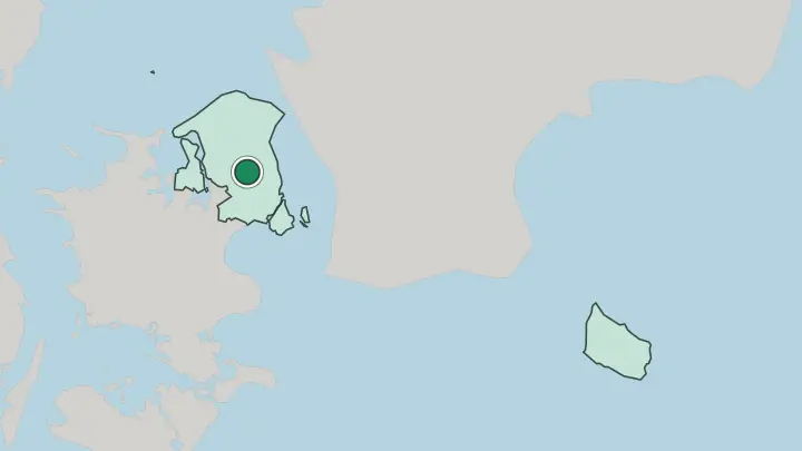 Map of Farum in Denmark
