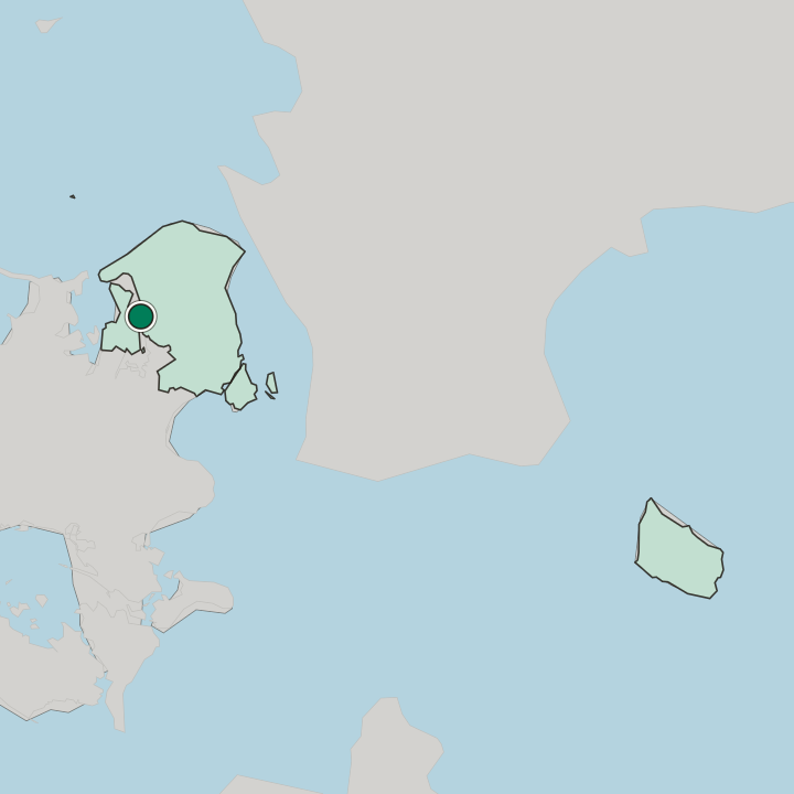 Map showing Frederikssund — In Region Hovedstaden