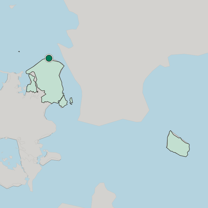 Map showing Gilleleje — In Region Hovedstaden