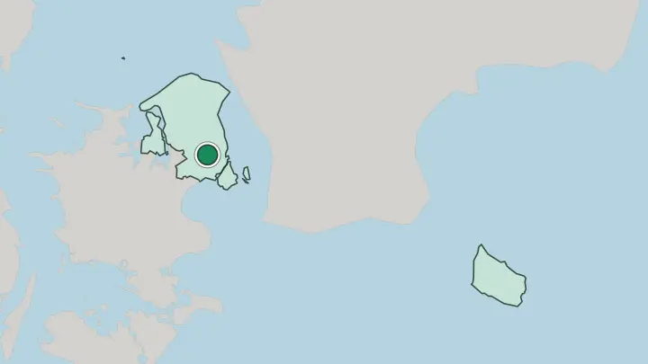 Map of Herlev in Denmark
