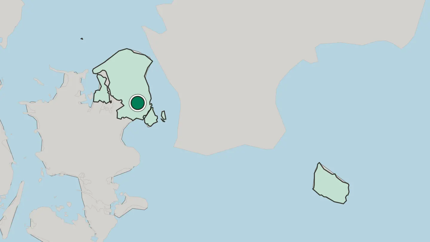 Map of Herlev in Denmark