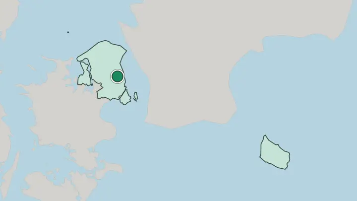 Map of Holte in Denmark