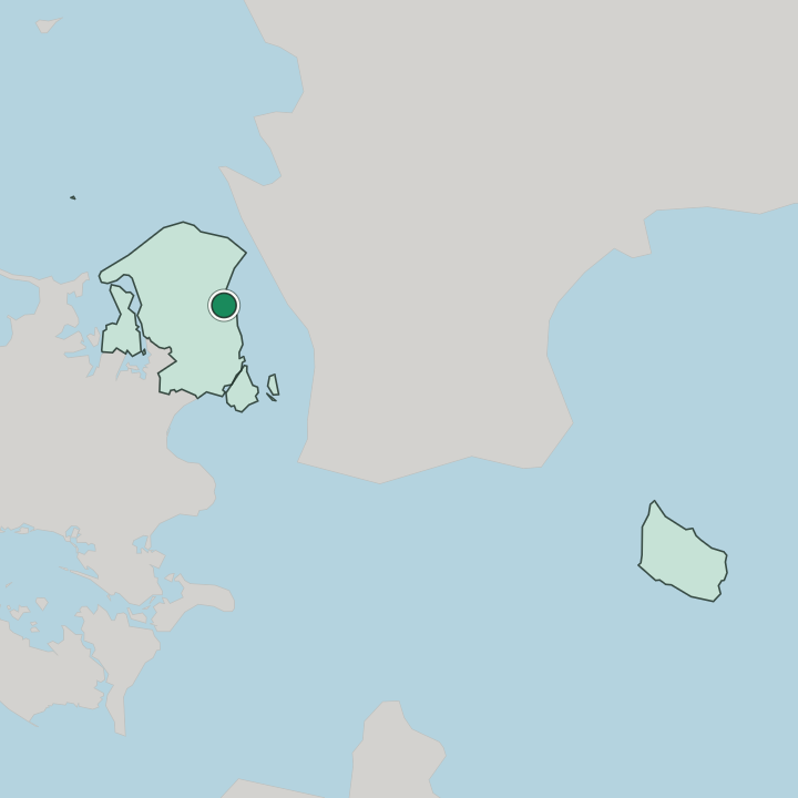 Map showing Rungsted Kyst — In Capital Region of Denmark