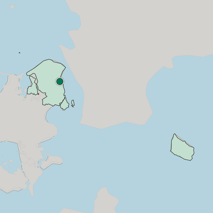 Map showing Rungsted Kyst — In Region Hovedstaden