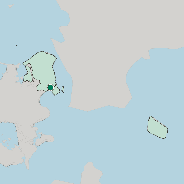Map showing Hvidovre — In Region Hovedstaden