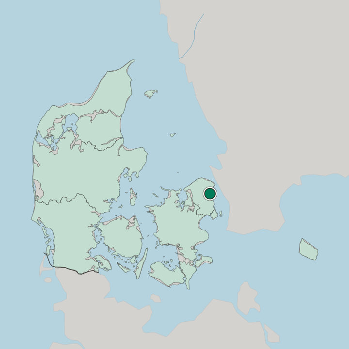Map showing Kokkedal — In Denmark