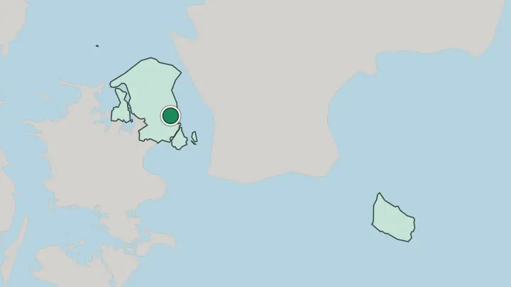 Map of Kongens Lyngby in Denmark