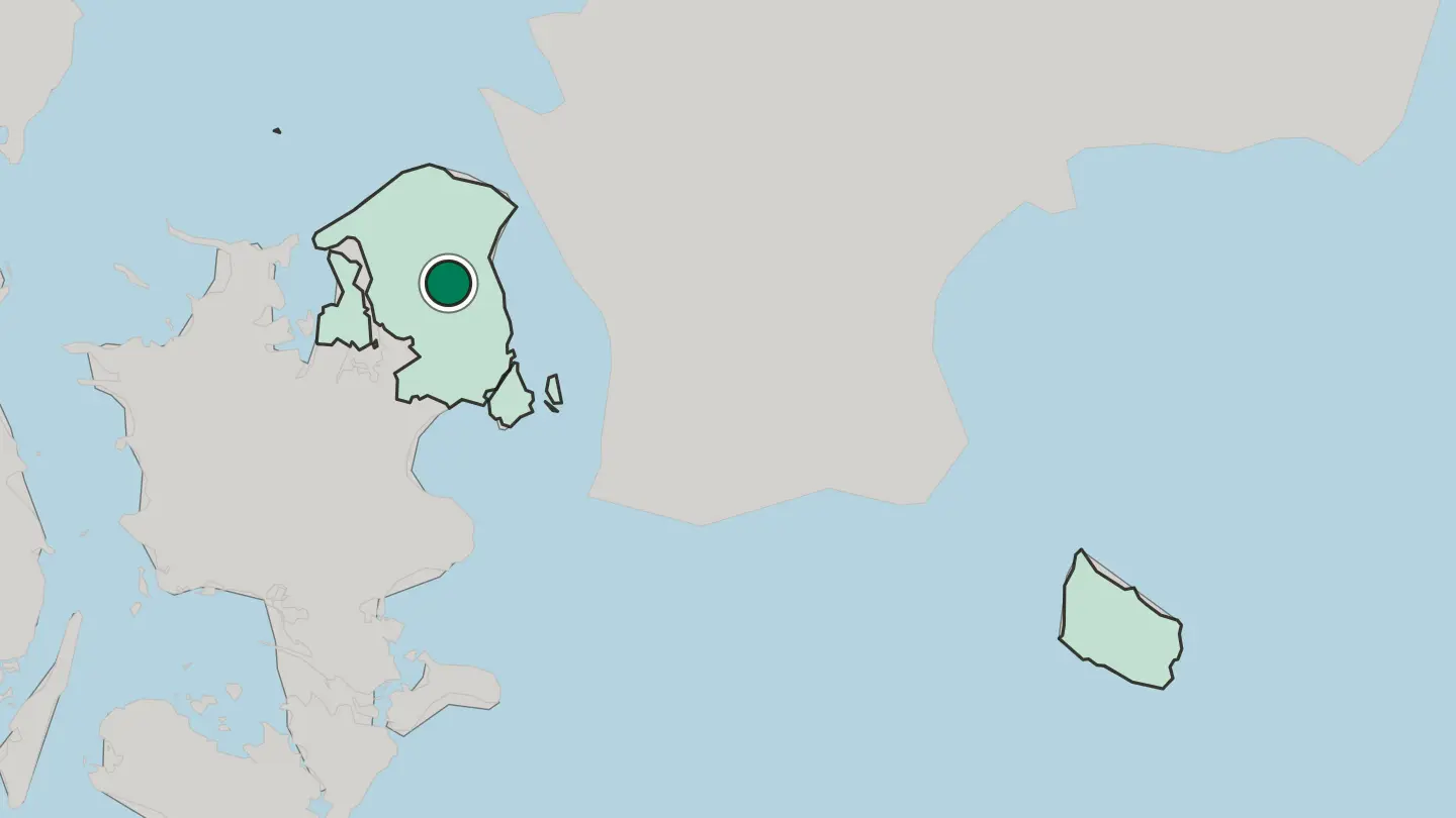 Map of Lillerød in Denmark