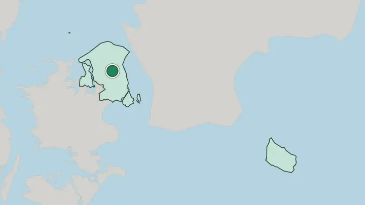 Map of Lillerød in Denmark