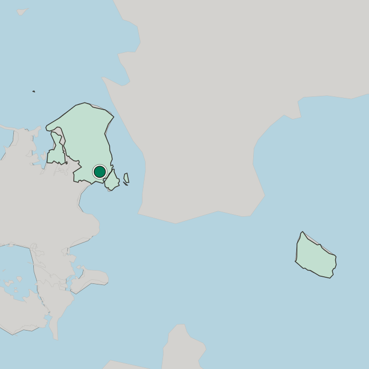 Map showing Rødovre — In Region Hovedstaden