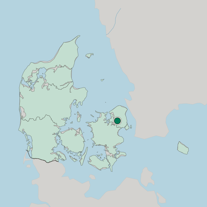 Map showing Stenløse — In Denmark