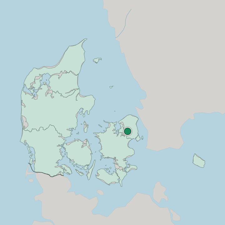 Map showing Stenløse — In Denmark
