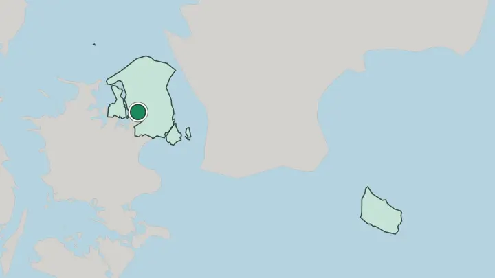 Map of Stenløse in Denmark