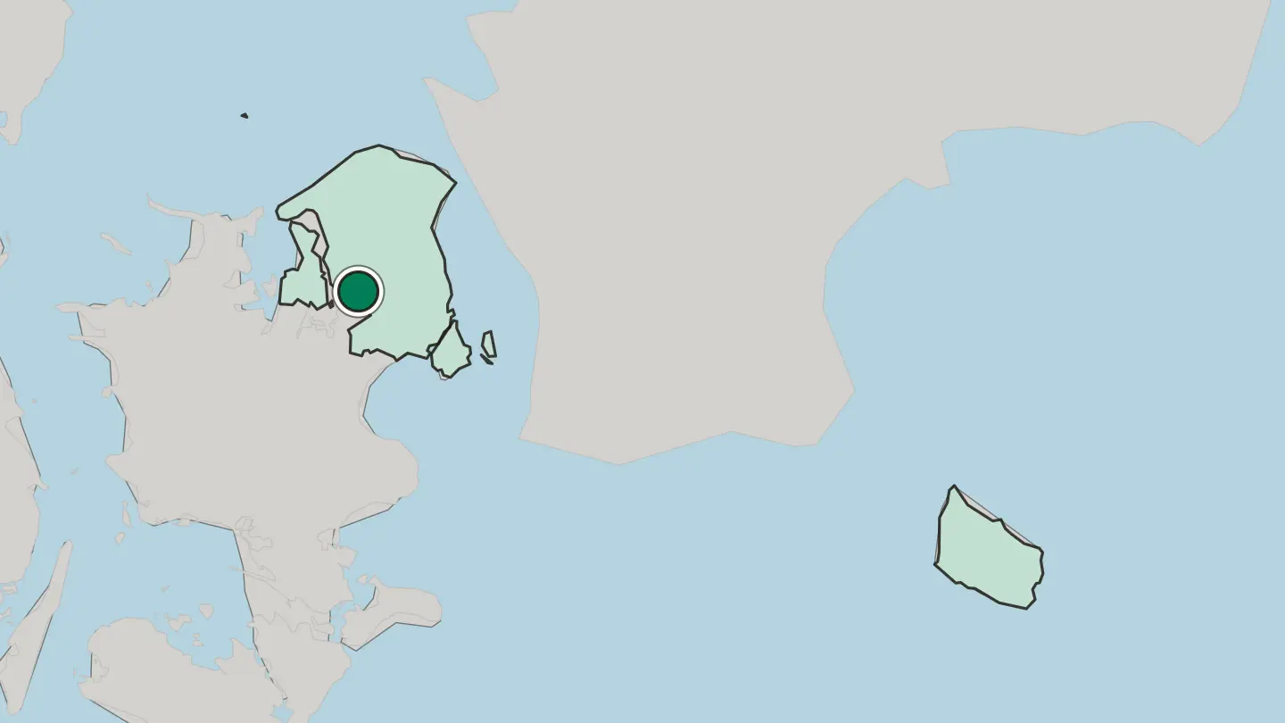 Map of Stenløse in Denmark