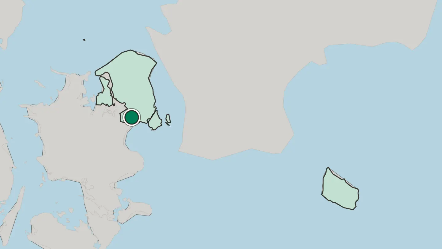 Map of Taastrup in Denmark