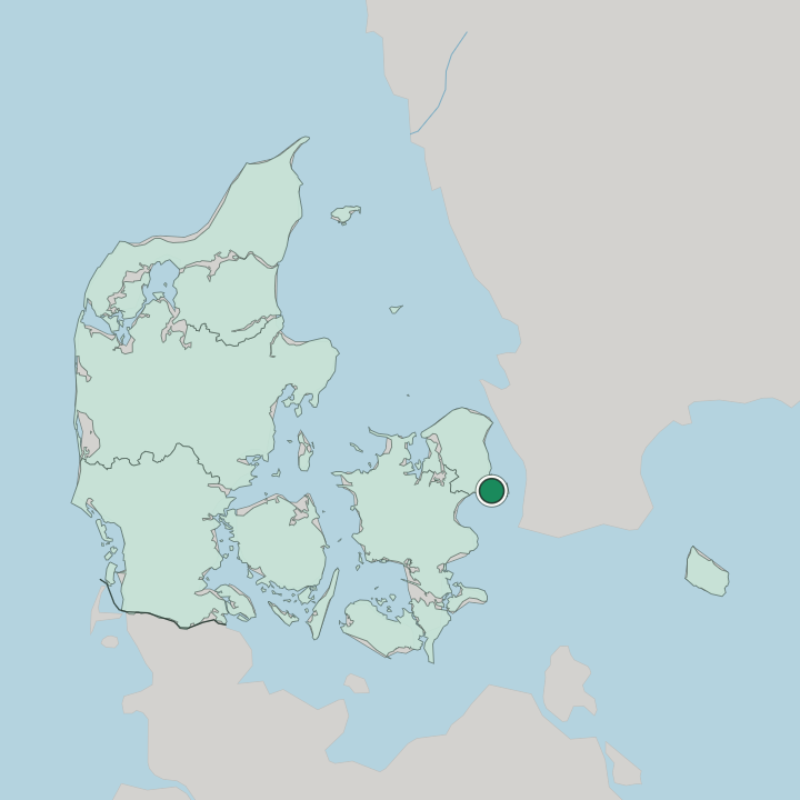 Map showing Tårnby — In Denmark