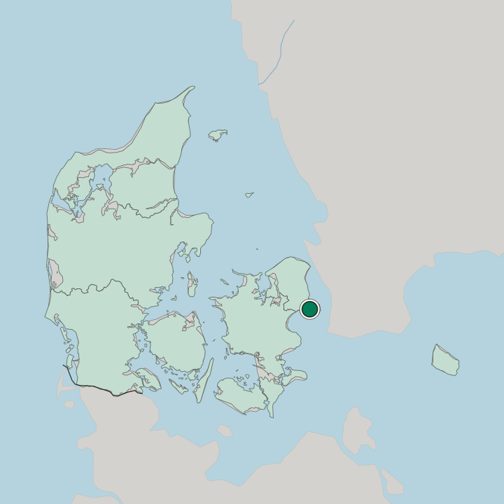 Map showing Tårnby — In Denmark