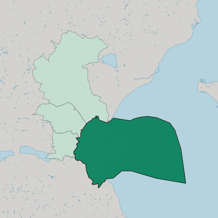 Map showing Aarhus C — In Århus