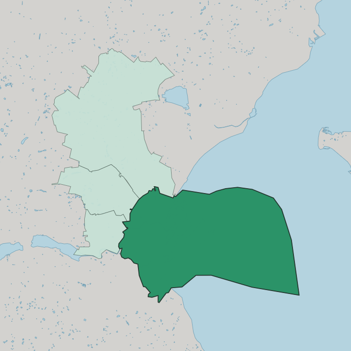Map showing Aarhus C — In Aarhus