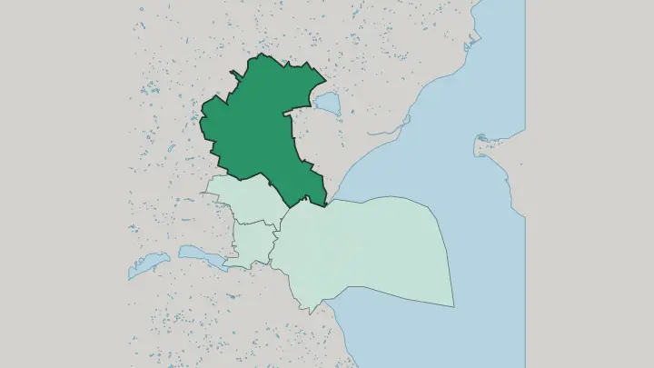 Map of Aarhus N in Aarhus