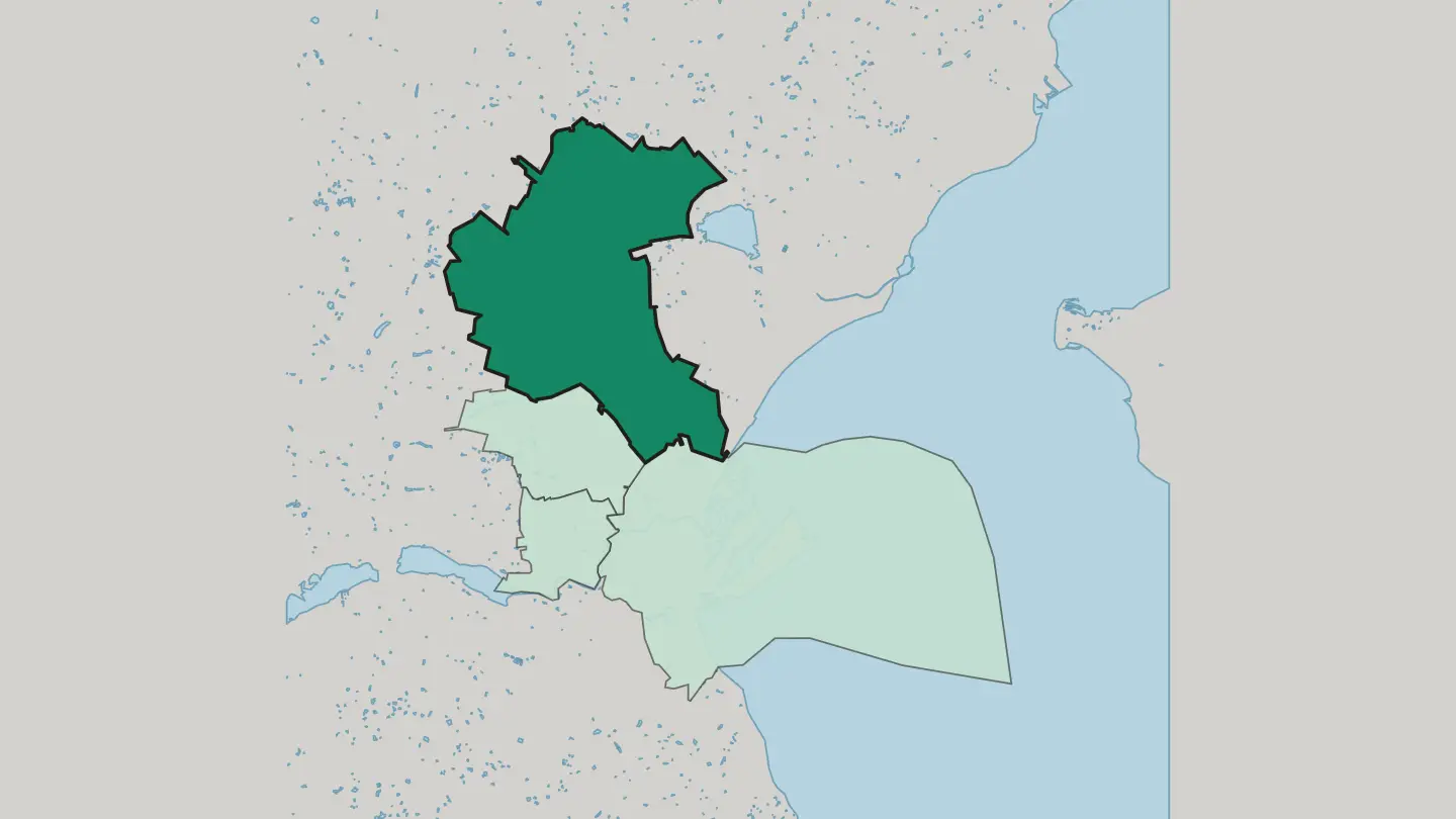 Map of Aarhus N in Århus