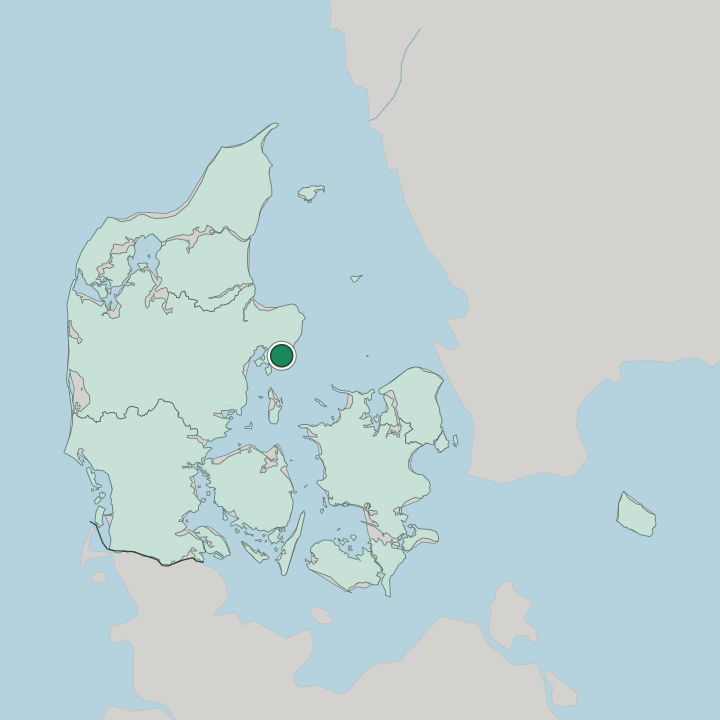 Map showing Ebeltoft — In Denmark