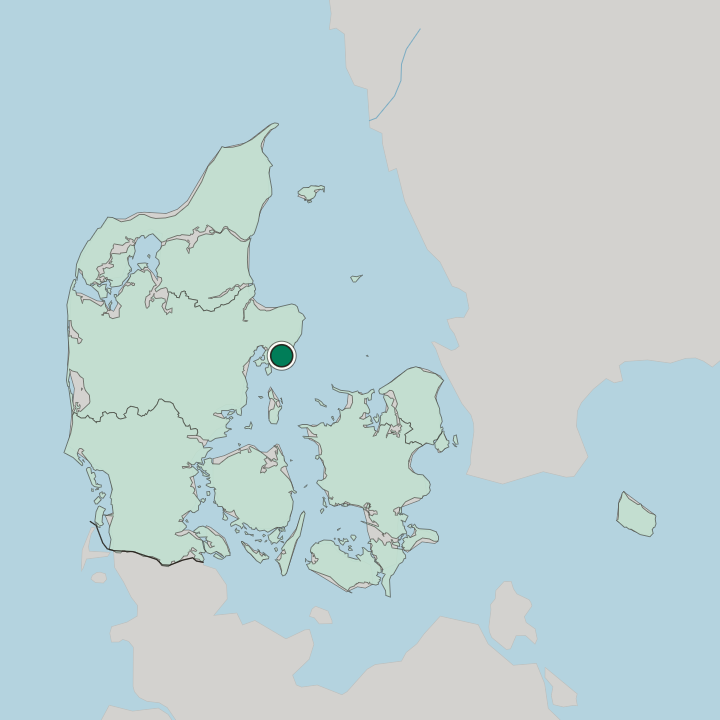 Map showing Ebeltoft — In Denmark