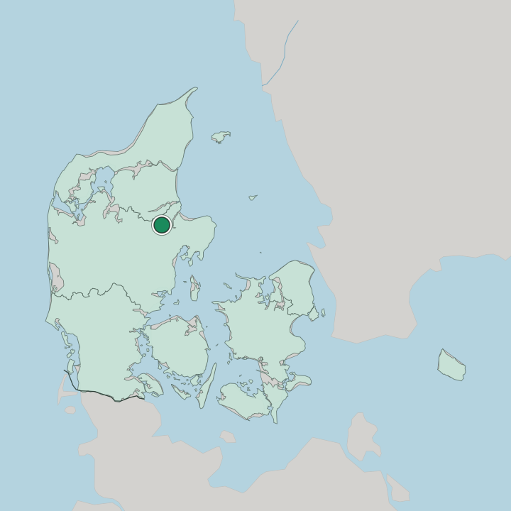 Map showing Randers C — In Denmark