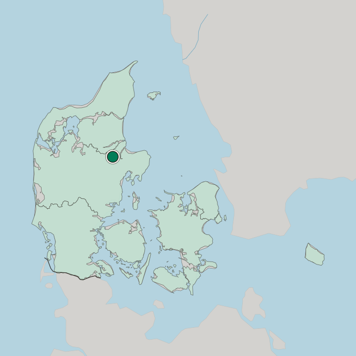 Map showing Randers C — In Denmark