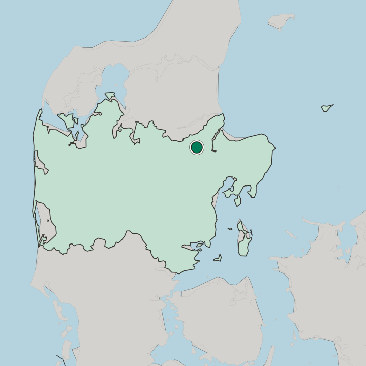 Map showing Randers C — In Region Midtjylland