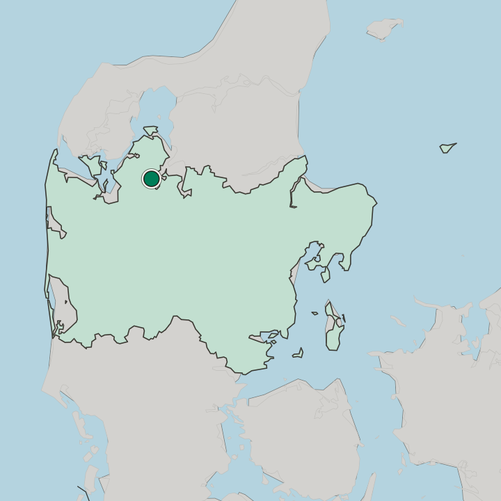 Map showing Skive — In Region Midtjylland