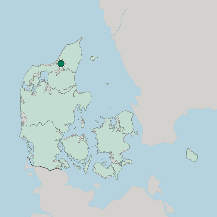 Map showing Åbybro — In Denmark
