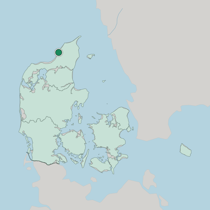 Map showing Løkken — In Denmark