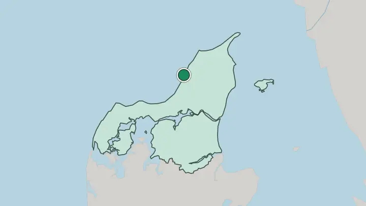 Map of Løkken in Denmark