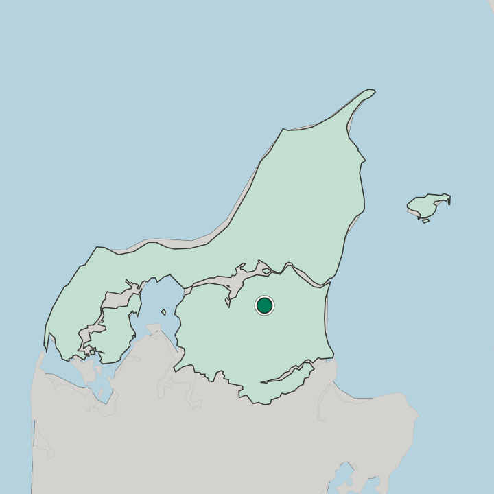 Map showing Støvring — In North Denmark Region