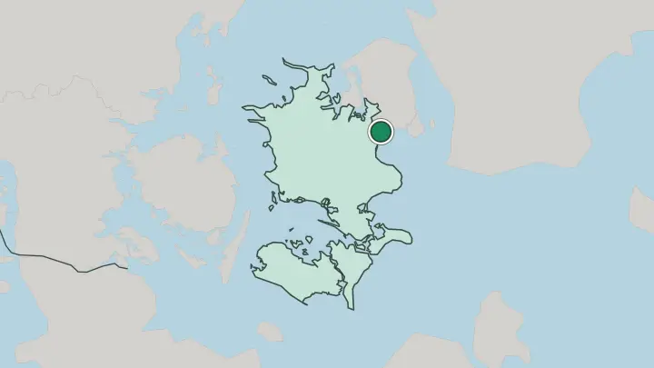 Map of Greve in Denmark
