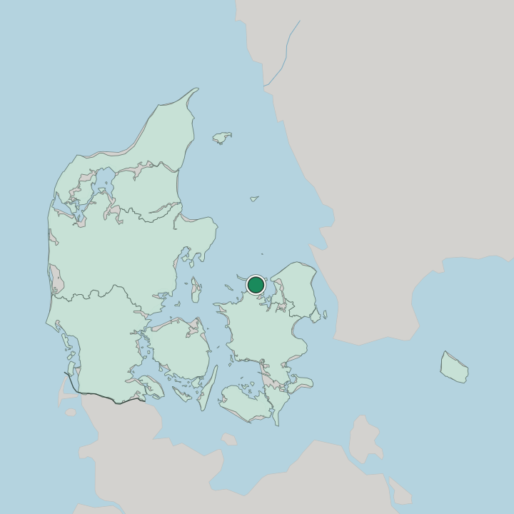 Map showing Højby — In Denmark