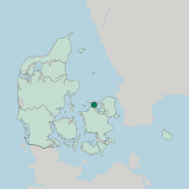 Map showing Højby — In Denmark